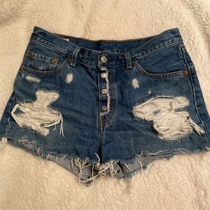 Levi’s Premium 501 shorts.